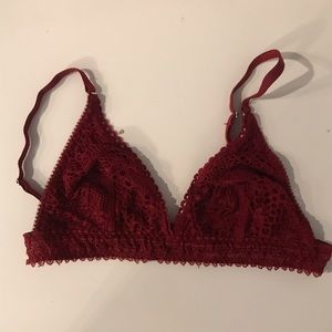 Urban Outfitters Red triangle bralette